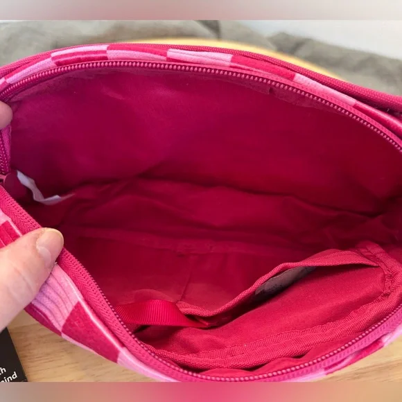 No Boundaries Pink Checkered Belt Bag, NWT - Picture 4 of 6